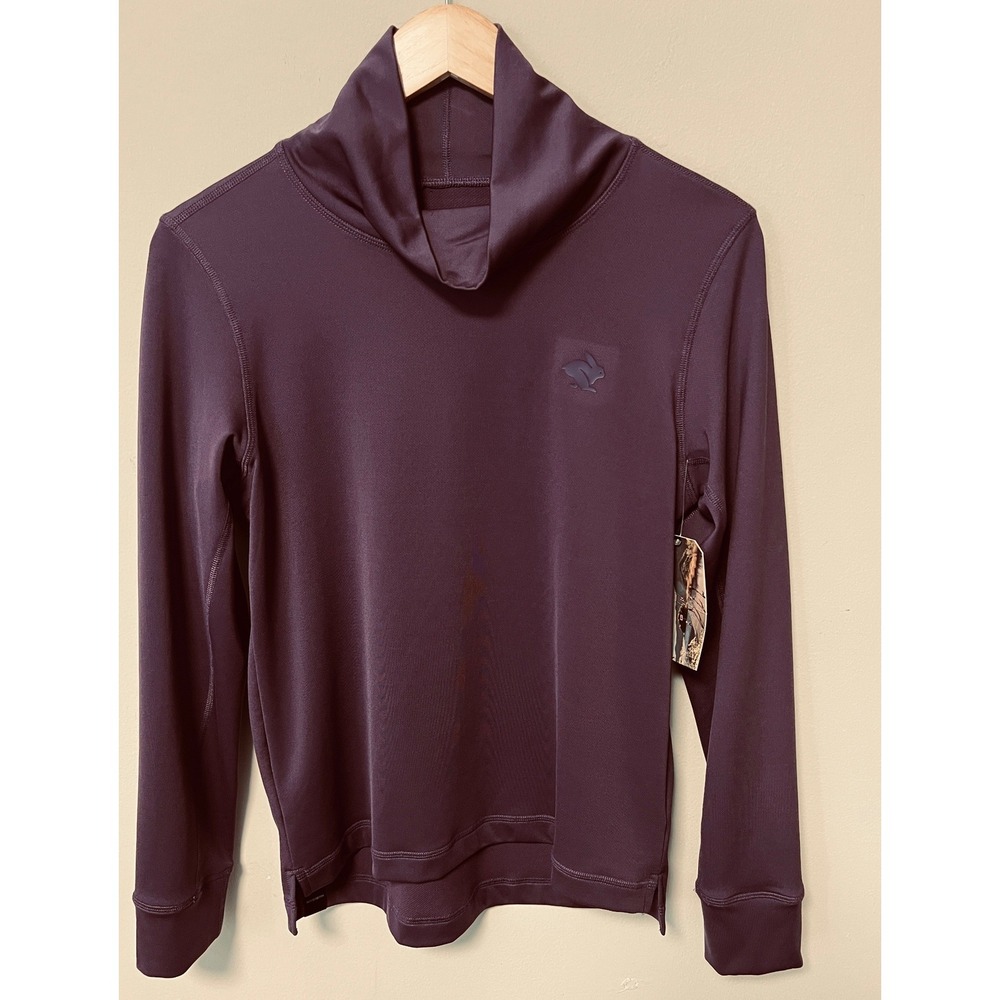 Rabbit Tortoise Neck Women S Gothic Grape NWT RW171-514 Long Sleeve Top